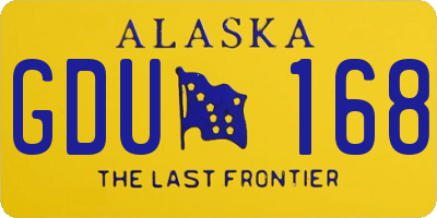AK license plate GDU168
