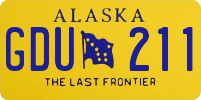 AK license plate GDU211