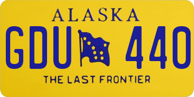 AK license plate GDU440