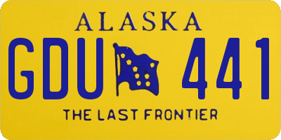 AK license plate GDU441