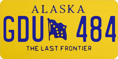AK license plate GDU484