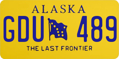 AK license plate GDU489