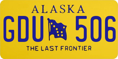 AK license plate GDU506