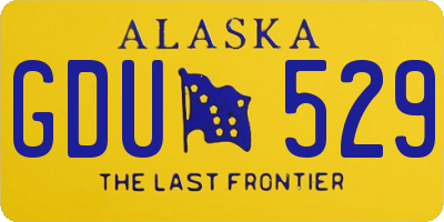 AK license plate GDU529