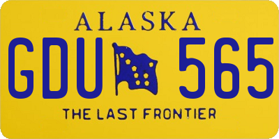 AK license plate GDU565