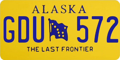 AK license plate GDU572