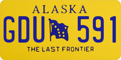 AK license plate GDU591