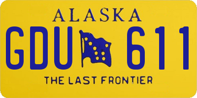 AK license plate GDU611