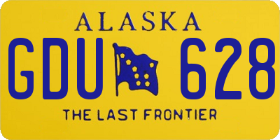 AK license plate GDU628