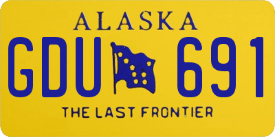 AK license plate GDU691