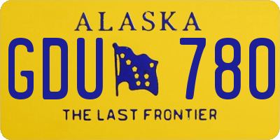 AK license plate GDU780
