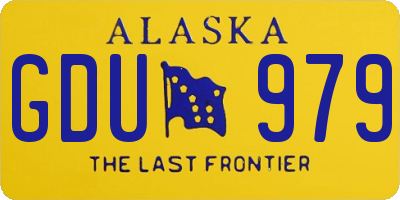 AK license plate GDU979
