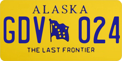 AK license plate GDV024