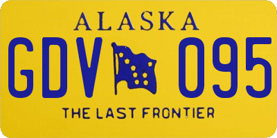 AK license plate GDV095