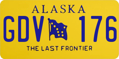 AK license plate GDV176