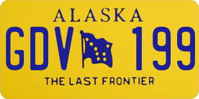 AK license plate GDV199