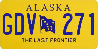 AK license plate GDV271