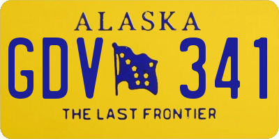 AK license plate GDV341