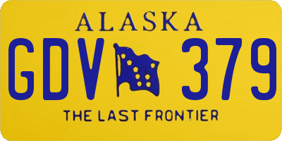 AK license plate GDV379