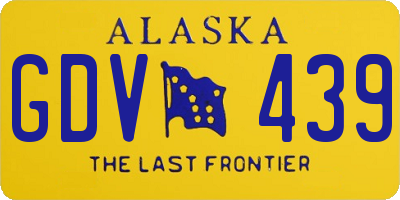AK license plate GDV439