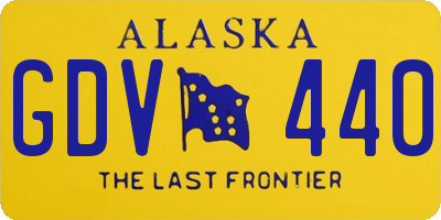 AK license plate GDV440