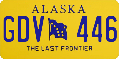 AK license plate GDV446