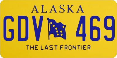 AK license plate GDV469