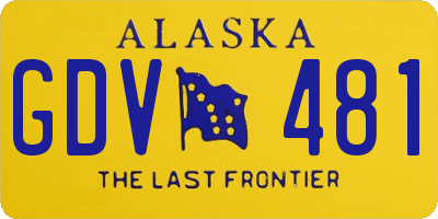 AK license plate GDV481