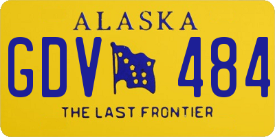 AK license plate GDV484