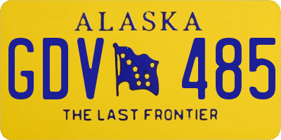 AK license plate GDV485
