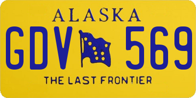 AK license plate GDV569