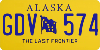 AK license plate GDV574