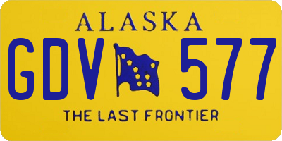 AK license plate GDV577