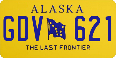 AK license plate GDV621