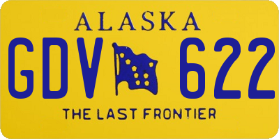 AK license plate GDV622
