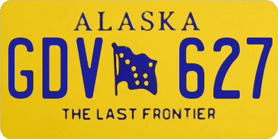 AK license plate GDV627