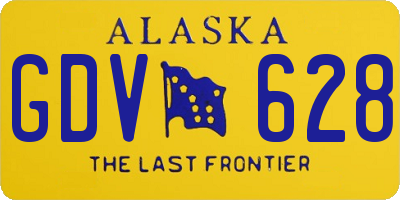 AK license plate GDV628