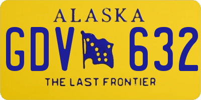AK license plate GDV632