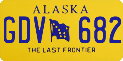 AK license plate GDV682