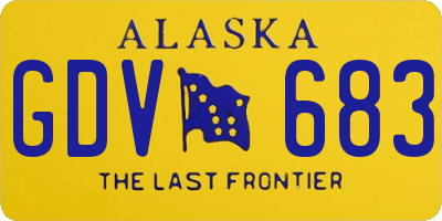 AK license plate GDV683