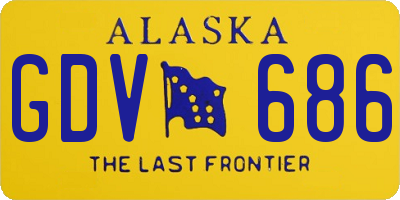 AK license plate GDV686