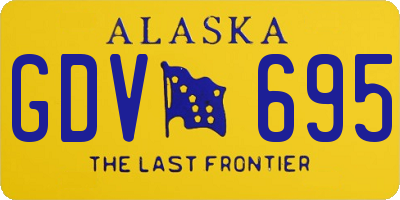 AK license plate GDV695