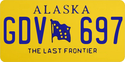 AK license plate GDV697