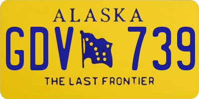 AK license plate GDV739