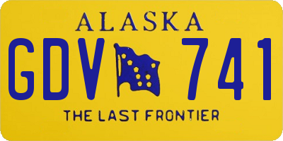 AK license plate GDV741