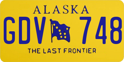 AK license plate GDV748