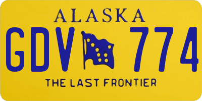 AK license plate GDV774