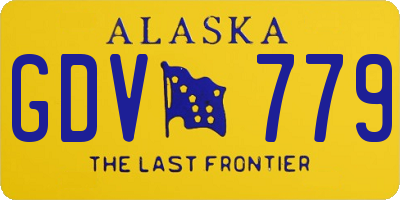AK license plate GDV779