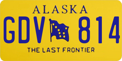 AK license plate GDV814