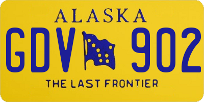 AK license plate GDV902
